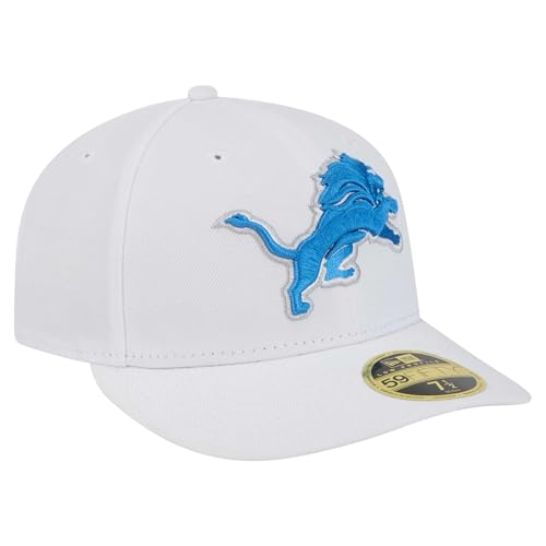 Gorra New Era Detroit Lions blanca para hombre miniatura 3