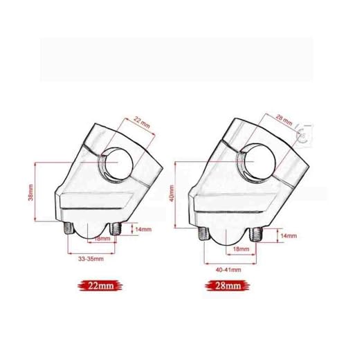 Adaptador extensor de manillar CL500 que eleva la altura para un control total y conducción suave 6