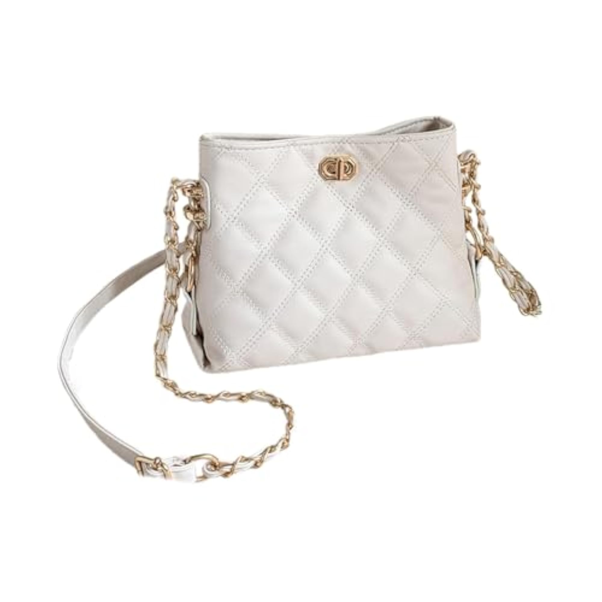 Women's Quilted Chain Shoulder Bag for Travel