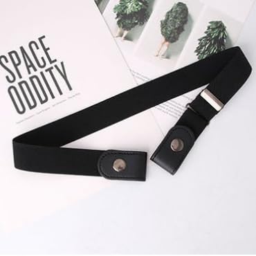 Belts for Women & Men - Buckle Free Elastic, No Bulge Stretch Waist Belts for Jeans & Dresses4