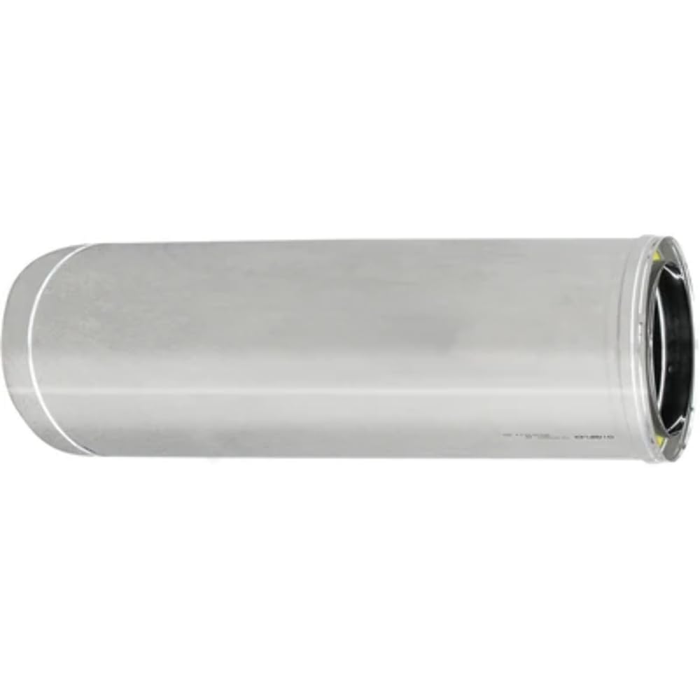 Tubo de acero inoxidable de doble pared para chimeneas, 1 m x 250-300 mm
