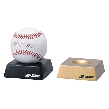 Amazon Ssk エスエスケイ 野球 記念品 木製サインボール台 ブラック Sbc5 Ssk エスエスケイ ボール ボールケース