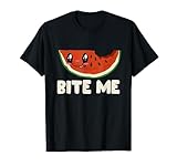 Bite Me Tropical Verano Fruta Melón Sandía Camiseta