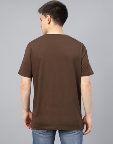 Image of Veirdo Men's Trendy Graphic Regular Fit T-Shirt Combo Pack of 2 | Casual Pure Cotton Round Neck Tees | Stylish Fashion Tops for Everyday Wear | Sizes: S to XXL