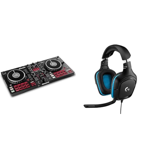 Numark Mixtrack Pro FX - DJ Controller Pult mit 2-Deck Kontrolle & Logitech G432 kabelgebundenes Gaming-Headset