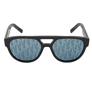Dior Blue Logo Mirror Pilot Men’s Sunglasses DIORB23 R1I 10B8 DM40054 01X 54