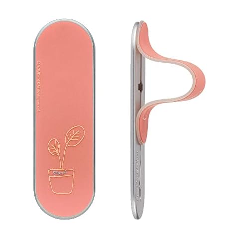 Momostick Flatstick Phonegrip Stand Wireless Charging, Slim,Two-Way Stand, Fold Flat, Car Mount,New Finger Grip for All Smartphones -Simple Plant Cover