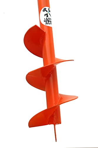 Image of Hand Post Hole balde Digger - Earth Garden Auger Drill Non-Slip Handle, Spiral Drill Planter Bit for Planting Trees, Seedlings, Bedding Plants,Deep Cultivating, 6inch Daimter