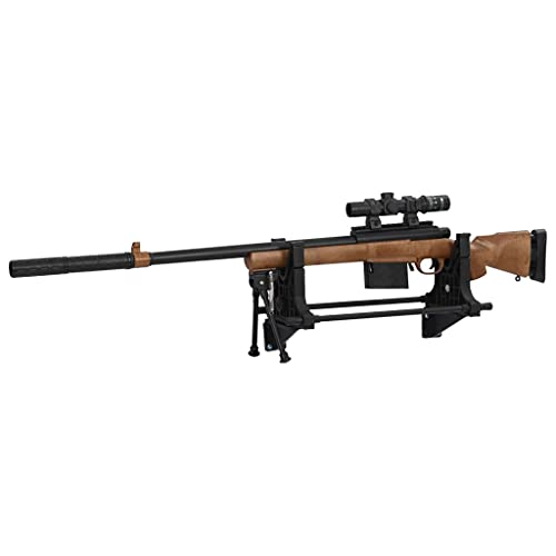 Catherinol Support de Pistolet Support pour Arme à Feu Support de Cible de Fusil Robuste Hauteur Ajustable de la Grille Support ​de tir 40 x 17,5 x 19 cm Plastique Cover