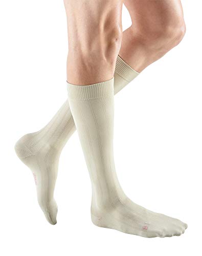 Image of Mediven Men's Classic Knee High 15-20 mmHg Compression Dress Socks | Classic men's knee high socks with dress-sock comfort for work, travel, daily wear, and light support.