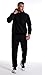 Insenver Men’s Sweatsuits Set 2 Piece Hoodie Outfit Jogging Tracksuits for Men Casual Athletic Long Sleeve Pullover Suit Set