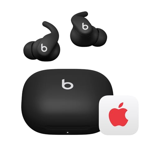 Beats - Powerbeats Fit - Wireless Noise-Cancelling Workout Earbuds with Ultimate Secure Fit with AppleCare+ (2 years) - Jet Black