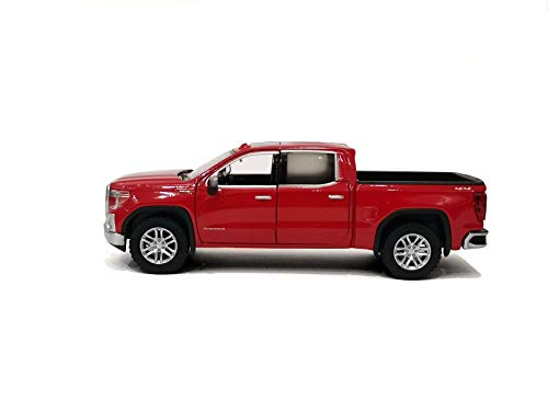 Camioneta GMC Sierra 1500 SLT 2019 a escala 1:24 roja miniatura 3