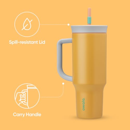 Image of Owala Tumbler Stainless Steel Water Bottle 40 oz Tropical
