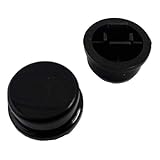 3a タクトスイッチキャップ 12mm×12mm用 円形キャップ 黒 10個入 ＜1sw-064＞
