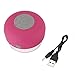 Produktbild MXECO Mini drahtlose Lautsprecher bewegliche wasserdichte Dusche Lautsprecher für Telefon MP3-Empfänger Hand Free Car SpeakerPink (Pink)
