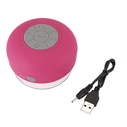 Preisvergleich Produktbild MXECO Mini drahtlose Lautsprecher bewegliche wasserdichte Dusche Lautsprecher für Telefon MP3-Empfänger Hand Free Car SpeakerPink (Pink)