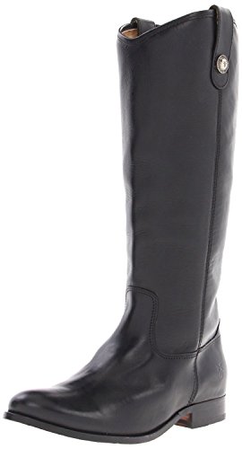 Frye Women's Original Melissa Button Boot, Black Smooth Vintage Leather, 5.5 M US