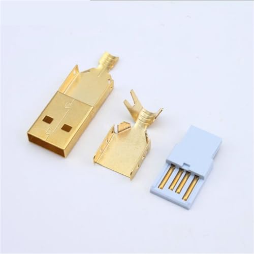 Conector USB 2.0 tipo A para soldar y reparar cables con el adaptador macho o hembra 3 en 1
