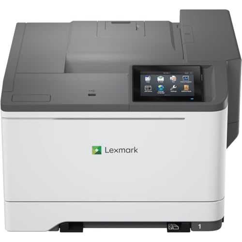 Lexmark CS632dwe Color Laser Printer with Wireless,Ethernet, 170-Sheet Output Bin, Single Sheet Multipurpose Feeder, Card Stock Supported, 4.3-inch Color Touch Screen and 250-Sheet Tray(50M0060)