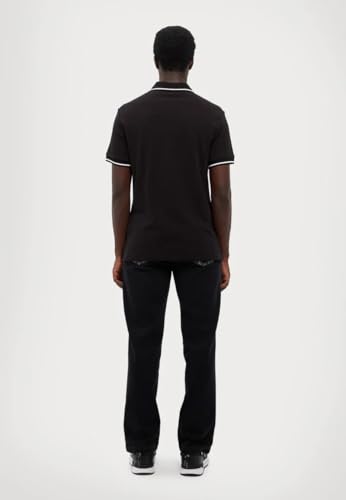 Versace Jeans Couture Black Mens Zip Polo Shirt with Crest Emblem3