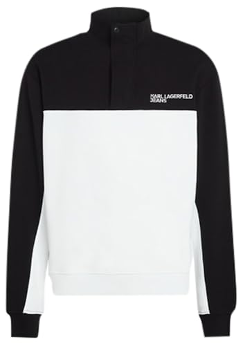 Sweatshirt Karl Lagerfeld Jeans homme noir et blanc en coton taille XL