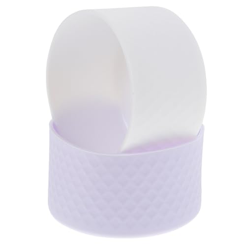 Alipis Housse en Silicone Antidérapante pour Bouteille d'eau Sport 7,5 Cm, Lot de 2 Manchons Isolants Thermiques Blanc et Gris Translucide, Protection Solide et Résistante à l'usure