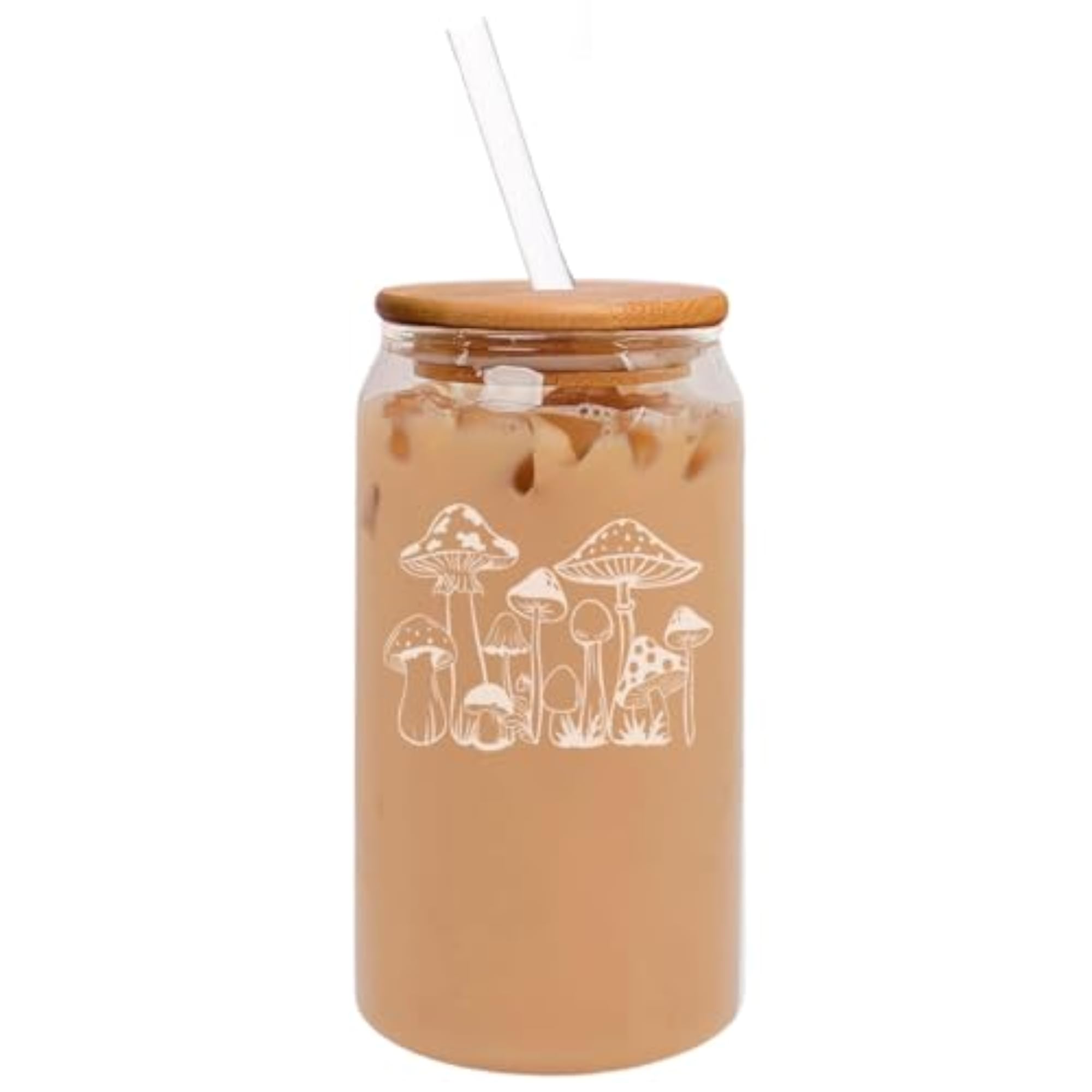 16oz Can Shaped Glass Iced Coffee Cup, Gift