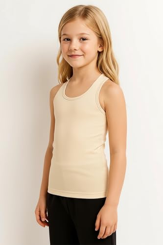 Image of Kurve Premium Girls Seamless Supersoft Wide Strap Comfortable Racerback Tank (Made with Love in The USA)