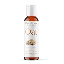 Plant Guru Oat Oil 2 fl. oz. 100% Pure Natural Carrier Skin, Face, Body & Hair Moisturizer. Great for DIY Creams, Lotions & Lip Balm