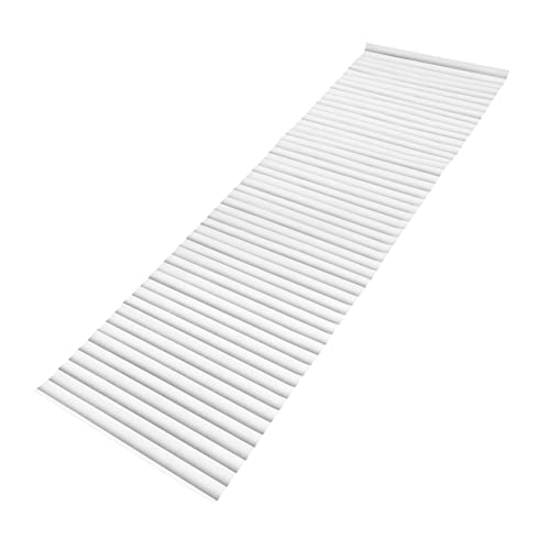Película adhesiva para ventana con patrón de persianas blanca miniatura 1