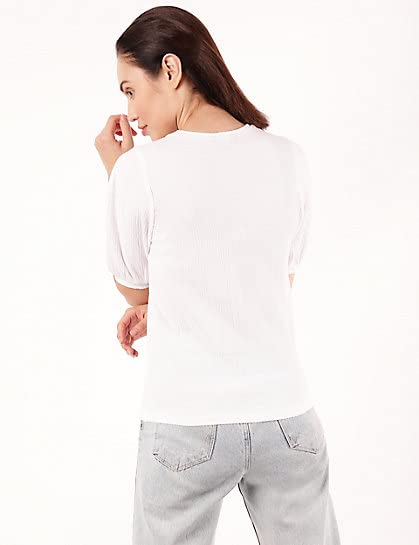 Image of Marks & Spencer Women's Regular Blouse (T43 7840K White 8)