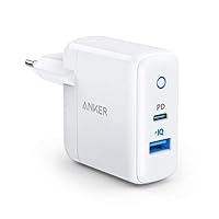Anker - Caricatore USB di tipo C, PowerPort PD 2, 30 W, Dual Port con 18 W, ricarica rapida per...
