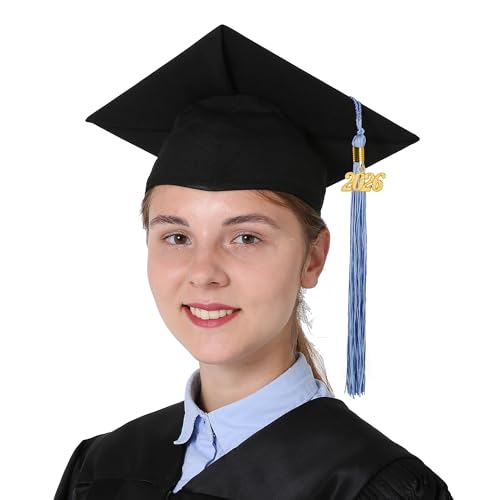 Image of GraduationMall Single&Multiple Color Graduation Tassel with 2026 Year Charm 9 inch