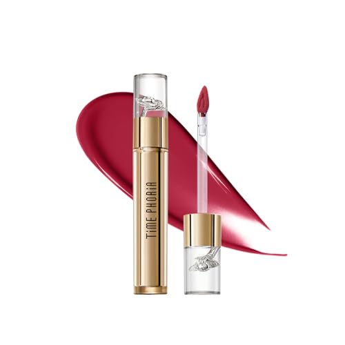 Image of Elixir Velvet-Shine Switching Lip Tint, 2-in-1 Velvet &Shine Pinkish Berry Lip Cream, Hydrating Long Lasting Liquid Lipstick, Blurs Lip Lines, Lightweight No-Sticky with Vitamin E 008 Fanox