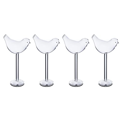 Hemoton Wine Glasses Set Of 8, Bird Shape Wine Glasses, Bird Martini Glasses For Holidays Anniversary Birthday Wedding Party Celebrations #TOP7