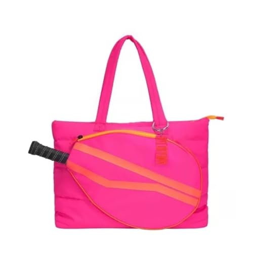 Raqueteira Beach Tennis Reforçada Bolsa Sacola Para Raquete (Rosa Chiclete)