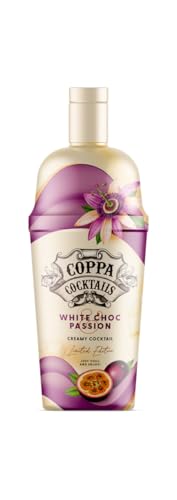COPPA COCKTAILS - White Choc Passion 700 ml, Cóctel Delicado y Exótico, con Chocolate Blanco, Maracuyá y Cítricos, Sabor Cremoso y Tropical, Color Crema Anaranjado, Listo para Tomar, 11% Vol. Alcohol
