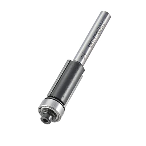 Trend Trade Guided Trimmer, 1/4 Inch Shank, 12.7mm Cut Diameter & 25.4mm Cut Length, Tungsten Carbide Tipped, TR26X1/4TC