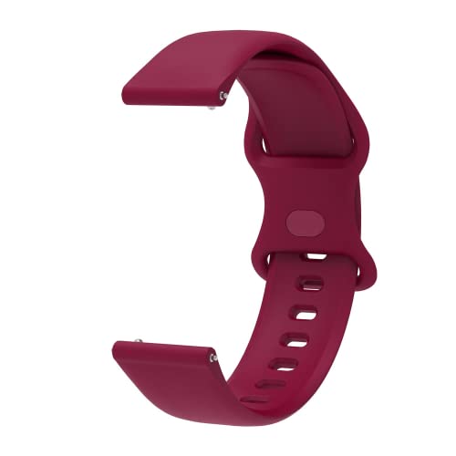 Image of 20mm Soft Silicone Nato Strap Replacement Belt Band For Fastrack Reflex Vybe Smart Watch Straps [ Not for any Other Model]