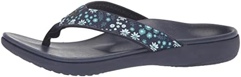 Spenco Women's Yumi Nuevo Floral Flip-Flop, Dark Navy, 9 Wide | Image 7