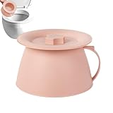 Chamber Bucket, 1.5L Portable Urinary Potty with Lid and Handle for Camping, Large Capacity Urinal Bucket, Multipurpose Outdoor Urinal for Women Men Teens