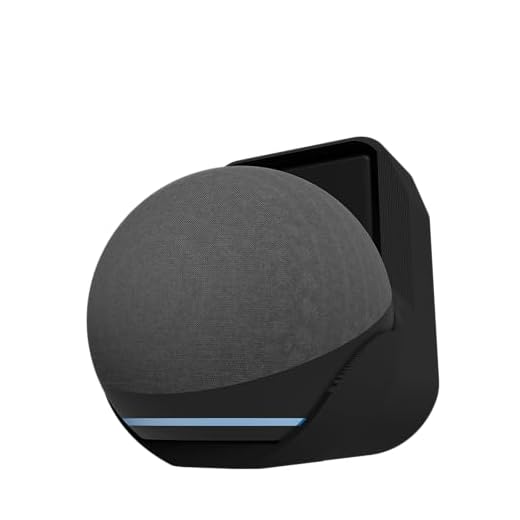 Splin Suporte All In One Tomada Para Smart Speaker Alexa Echo Dot 5 - Amazon - Modelo Compacto Fonte Horizontal (preto)