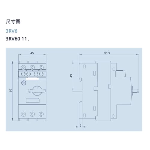Interruptor de protección del motor 3RV6011-1EA15 AA BA CA DA FA GA HA 4