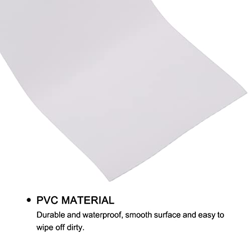 Image of uxcell Waterproof Peel and Stick Decorative Tape Self Adhesive 3.94 inch W x 16.4'L PVC Removable Tape for Wall Edge Matte White