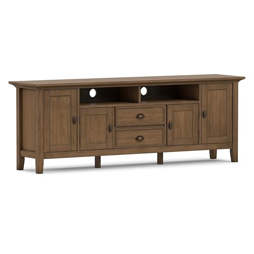 SIMPLIHOME Redmond Solid Wood TV Media Stand