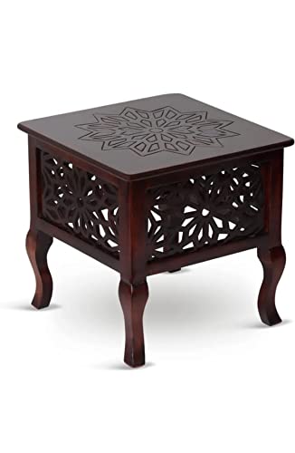 Image of Crown Art Shoppe Living Room,Bedroom Furniture Square Top Side End Accent Table
