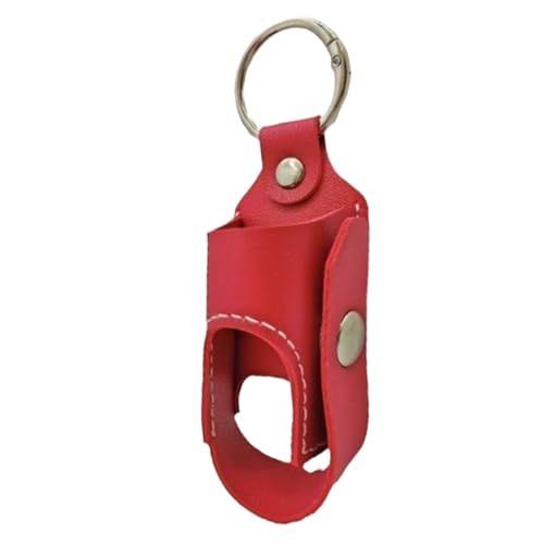 Estuche de cuero para inhalador: de almacenamiento portátil, herramienta protectora de PU para elementos médicos esenciales, compacta con clip para llavero | Para, Camping, Viajes, Negocio