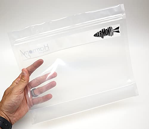 Harmony Fishing Fundas para señuelos (paquete de 10) - Bolsas transparentes duraderas para almacenamiento de cebos blandos, señuelos, aparejos y accesorios de pesca miniatura 6