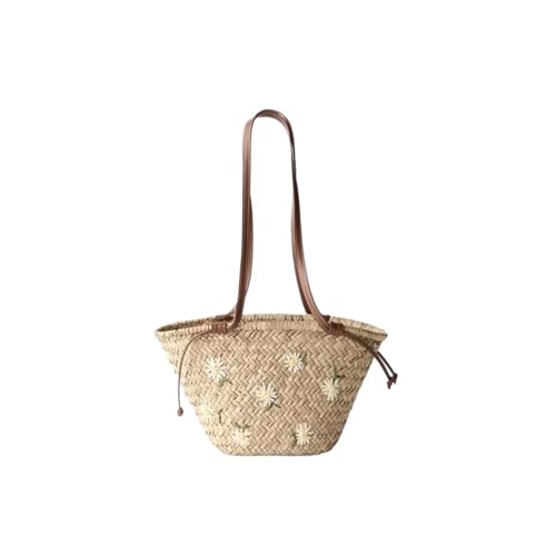 Sac à main décontracté en osier GUMMMY en paille tissée main pour femme
